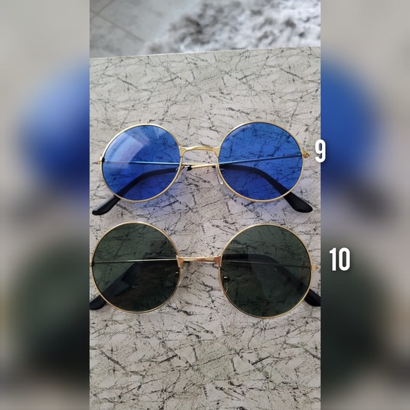 Round Sunglasses Retro 60's Style Circle Tinted Le - Picture 4 of 12